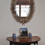 Hall mirror and side table